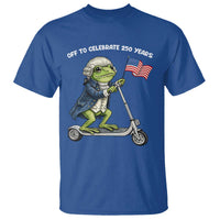 Funny Patriotic Frog T Shirt Off To Celebrate 250 Years Of Freedom