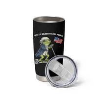 Funny Patriotic Frog Tumbler Cup Off To Celebrate 250 Years Of Freedom