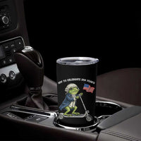 Funny Patriotic Frog Tumbler Cup Off To Celebrate 250 Years Of Freedom