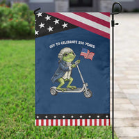 Funny Patriotic Frog Garden Flag Off To Celebrate 250 Years Of Freedom