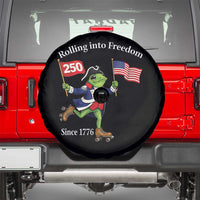 Funny Patriotic Frog Spare Tire Cover Rolling Into 250 Years Of Liberty