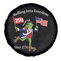 Funny Patriotic Frog Spare Tire Cover Rolling Into 250 Years Of Liberty