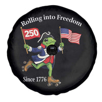 Funny Patriotic Frog Spare Tire Cover Rolling Into 250 Years Of Liberty