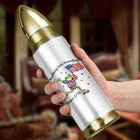 Funny Patriotic Frog Bullet Tumbler Rolling Into Freedom Since 1776