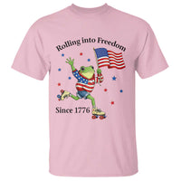 Funny Patriotic Frog T Shirt Rolling Into Freedom Since 1776