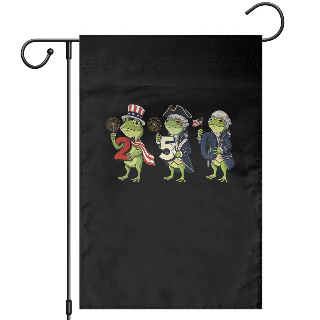 Proud American Frog Garden Flag Celebrating 250 Years Of Freedom