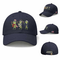 Proud American Frog Baseball Cap Celebrating 250 Years Of Freedom