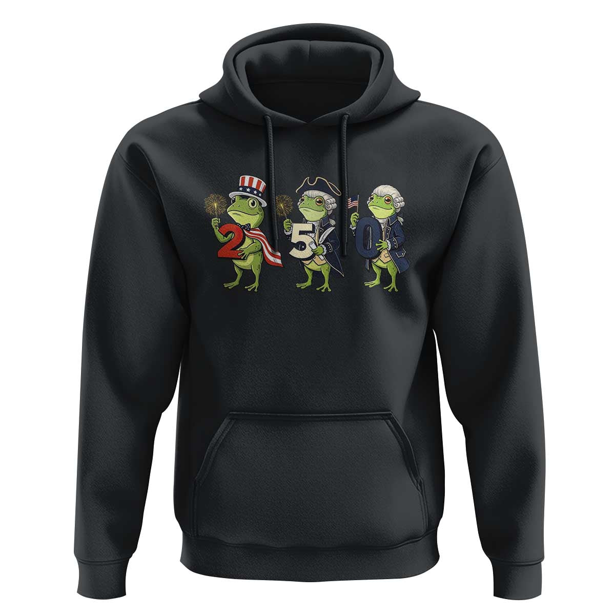 Proud American Frog Hoodie Celebrating 250 Years Of Freedom