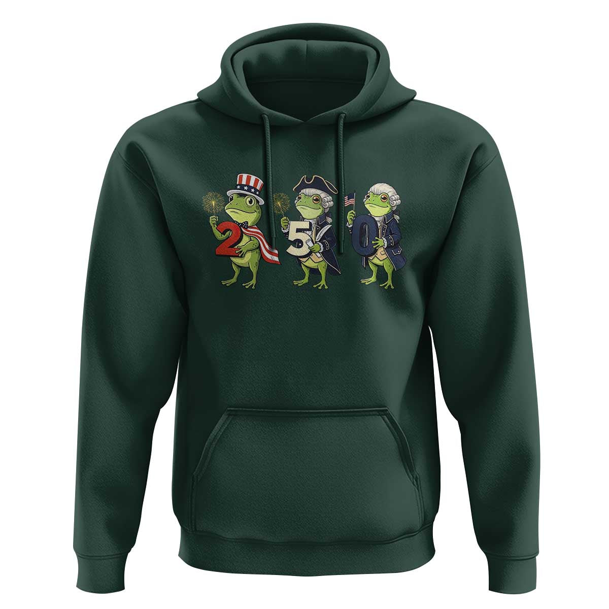 Proud American Frog Hoodie Celebrating 250 Years Of Freedom
