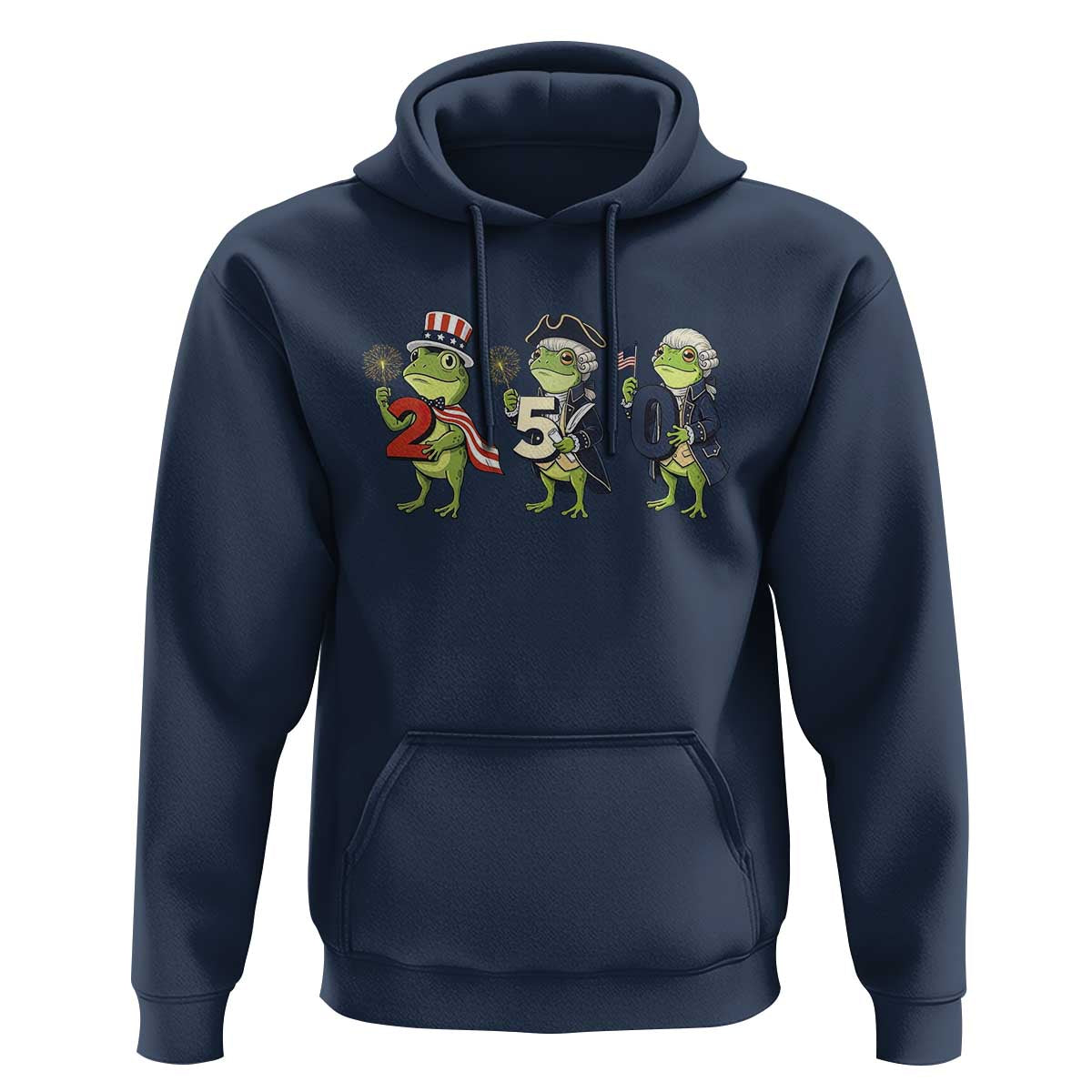 Proud American Frog Hoodie Celebrating 250 Years Of Freedom