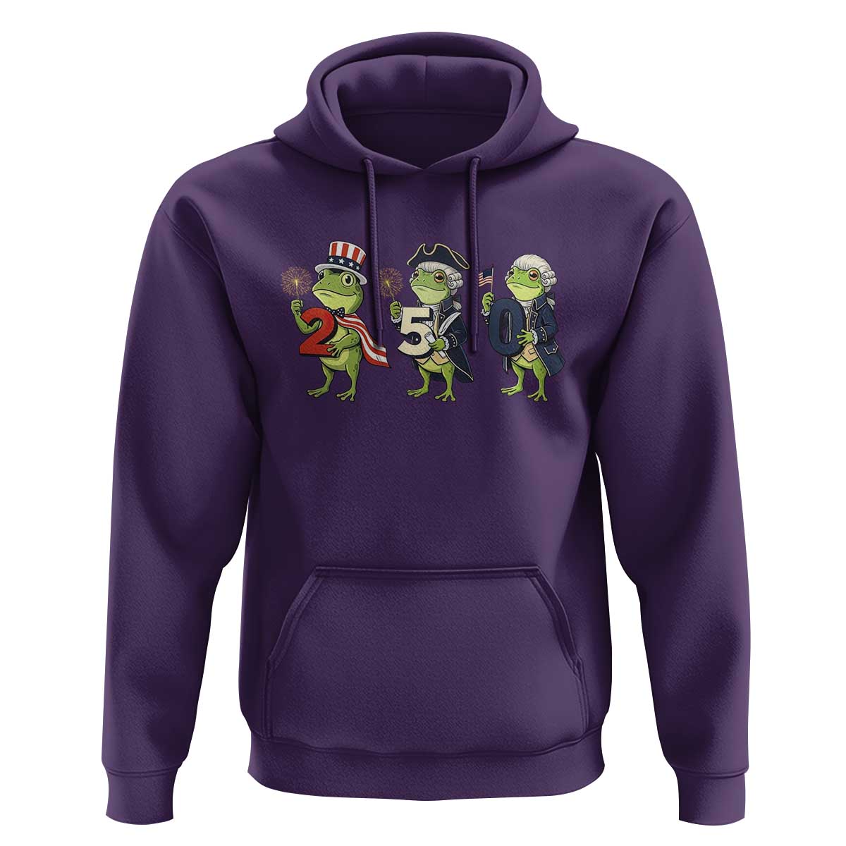Proud American Frog Hoodie Celebrating 250 Years Of Freedom