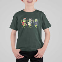 Proud American Frog T Shirt For Kid Celebrating 250 Years Of Freedom