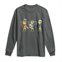 Proud American Frog Long Sleeve Shirt Celebrating 250 Years Of Freedom