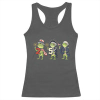 Proud American Frog Racerback Tank Top Celebrating 250 Years Of Freedom