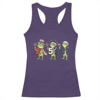 Proud American Frog Racerback Tank Top Celebrating 250 Years Of Freedom