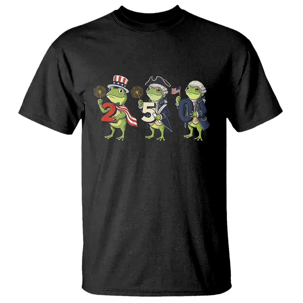 Proud American Frog T Shirt Celebrating 250 Years Of Freedom