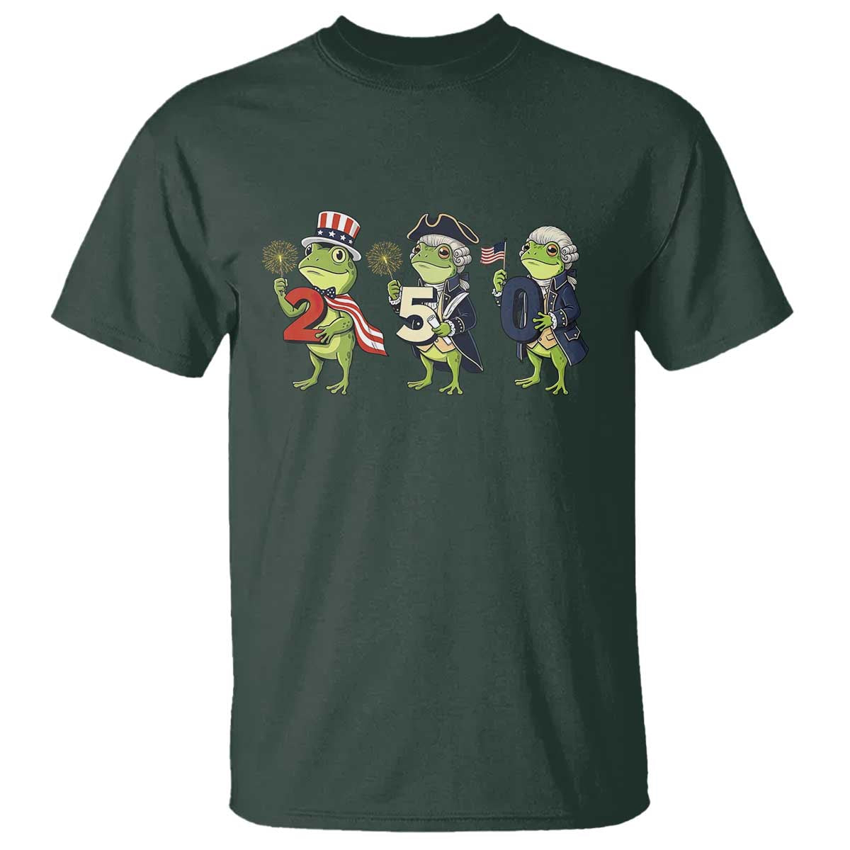 Proud American Frog T Shirt Celebrating 250 Years Of Freedom