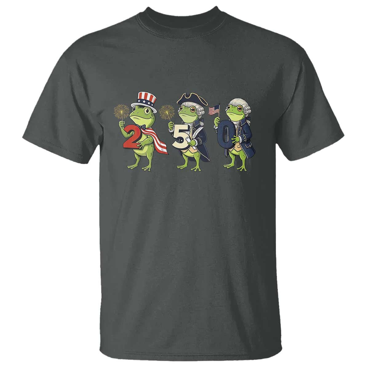 Proud American Frog T Shirt Celebrating 250 Years Of Freedom