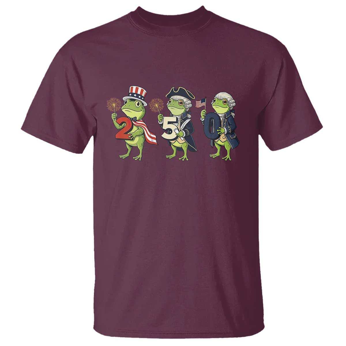 Proud American Frog T Shirt Celebrating 250 Years Of Freedom