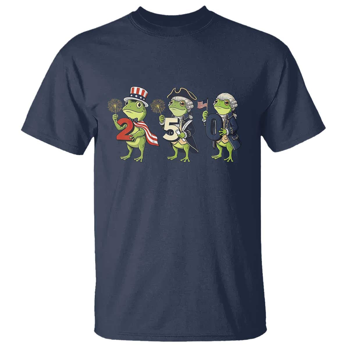 Proud American Frog T Shirt Celebrating 250 Years Of Freedom