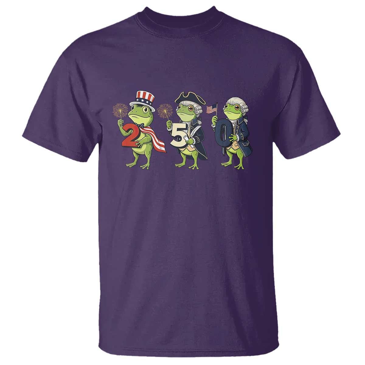 Proud American Frog T Shirt Celebrating 250 Years Of Freedom