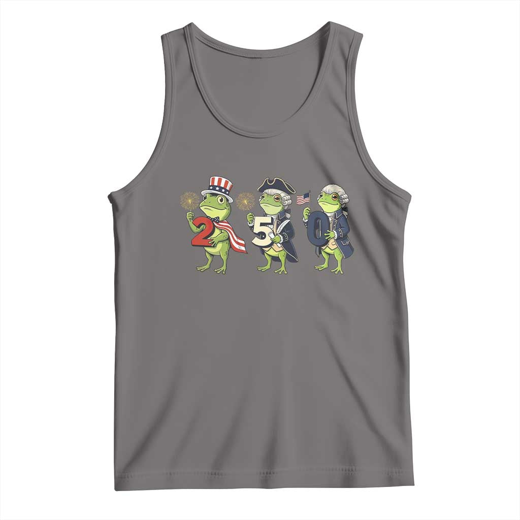 Proud American Frog Tank Top Celebrating 250 Years Of Freedom