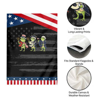 Proud American Frog Garden Flag Celebrating 250 Years Of Freedom