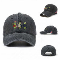 Proud American Frog Washed Cotton Baseball Cap Celebrating 250 Years Of Freedom