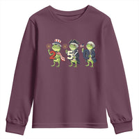 Proud American Frog Youth Sweatshirt Celebrating 250 Years Of Freedom