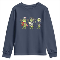 Proud American Frog Youth Sweatshirt Celebrating 250 Years Of Freedom