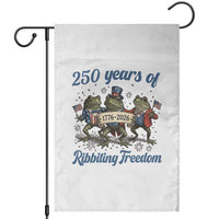 Funny Frog 250 Years Of Ribbiting Freedom Garden Flag