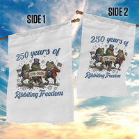 Funny Frog 250 Years Of Ribbiting Freedom Garden Flag