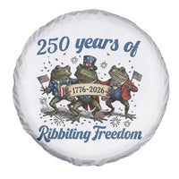 Funny Frog 250 Years Of Ribbiting Freedom Spare Tire Cover