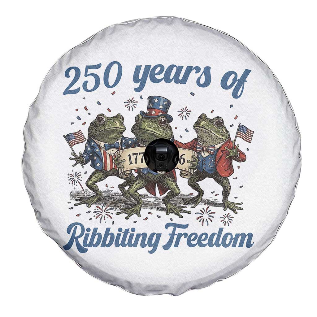 Funny Frog 250 Years Of Ribbiting Freedom Spare Tire Cover