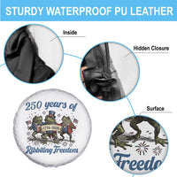 Funny Frog 250 Years Of Ribbiting Freedom Spare Tire Cover