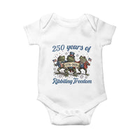 Funny Frog 250 Years Of Ribbiting Freedom Baby Onesie