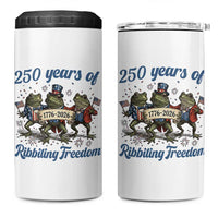 Funny Frog 250 Years Of Ribbiting Freedom 4 in 1 Can Cooler Tumbler