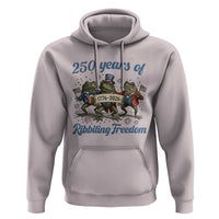 Funny Frog 250 Years Of Ribbiting Freedom Hoodie