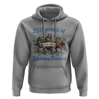 Funny Frog 250 Years Of Ribbiting Freedom Hoodie