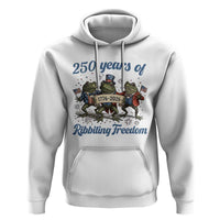 Funny Frog 250 Years Of Ribbiting Freedom Hoodie