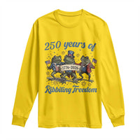 Funny Frog 250 Years Of Ribbiting Freedom Long Sleeve Shirt