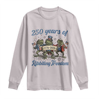 Funny Frog 250 Years Of Ribbiting Freedom Long Sleeve Shirt