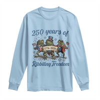 Funny Frog 250 Years Of Ribbiting Freedom Long Sleeve Shirt