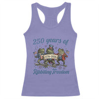 Funny Frog 250 Years Of Ribbiting Freedom Racerback Tank Top