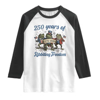 Funny Frog 250 Years Of Ribbiting Freedom Raglan Shirt
