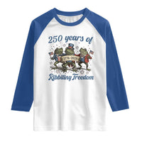 Funny Frog 250 Years Of Ribbiting Freedom Raglan Shirt