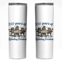 Funny Frog 250 Years Of Ribbiting Freedom Skinny Tumbler
