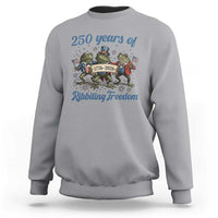 Funny Frog 250 Years Of Ribbiting Freedom Sweatshirt
