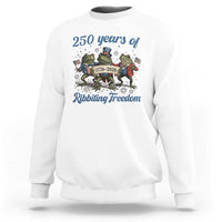 Funny Frog 250 Years Of Ribbiting Freedom Sweatshirt