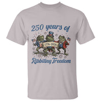 Funny Frog 250 Years Of Ribbiting Freedom T Shirt